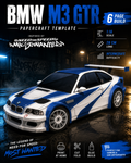 BMW M3 GTR (NFS Most Wanted) Papercraft Template